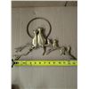Image 1 : Vintage Brass Décor "Cats on Tree Branch" 14x9"