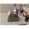 Image 3 : Vintage Horse Lot (1) Brass and (2) Possible Brass Like Items