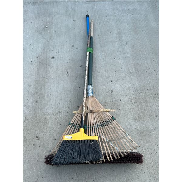 Brooms and Lawn Rake
