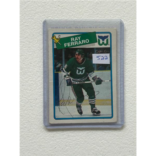 Ray Ferraro - Autographed Hockey Card