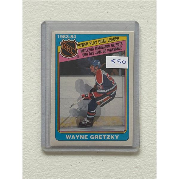 Wayne Gretzky - 1983-84 Power Play Goal Leader - Hockey Card