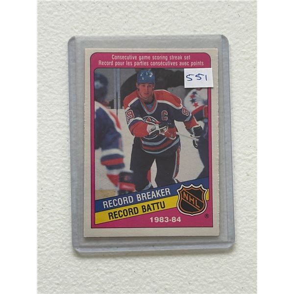 Wayne Gretzky - 1983-84 Record Breaker - Hockey Card