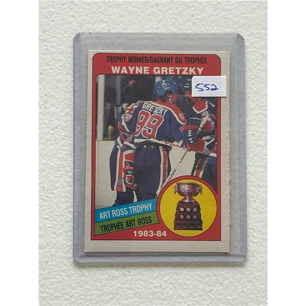Wayne Gretzky - 1983-84 Art Ross Trophy Winner - Hockey Card