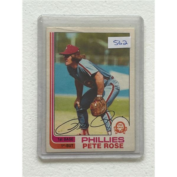 1982 Peter Rose - Baseball Card