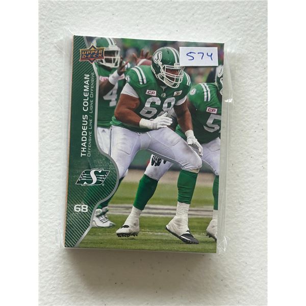 2017 Upper Deck CFL Cards
