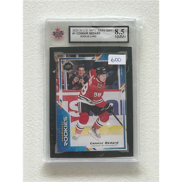 Connor Bedard - Rookie Card - Graded Near Mint / Mint