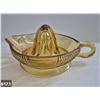 Image 1 : 617. Large amber depression glass juicer - no damage
