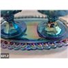 Image 2 : 621. Indiana Glass creamer, sugar, & tray carnival glass - no damage