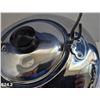 Image 2 : 624. Antique nickel-plated copper homesteader cookstove hot water kettle - dent on 1 side