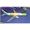 Image 2 : 626. Diecast "Big Shooter" Pokemon Boeing B767 Airplane 1:400 -1990s, new in box