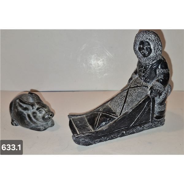 633. Pair of Inuit sculptures