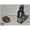 Image 2 : 633. Pair of Inuit sculptures