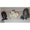 Image 2 : 634. Group of 3 Inuit sculptures