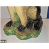 Image 2 : 635. Large 14-inch chalkware German Shepherd dog - good condition for chalkware, signed