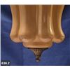 Image 2 : 636. MCM hanging electric swag lamp, with long cord - good condition, needs cleaning