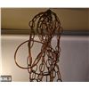 Image 3 : 636. MCM hanging electric swag lamp, with long cord - good condition, needs cleaning