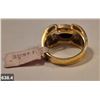 Image 4 : 638. 14k gold-plated size 12 ring, with stone and CZs - excellent condition