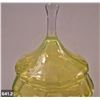 Image 2 : 641. Vaseline glass covered compote, 10 inches tall - no damage