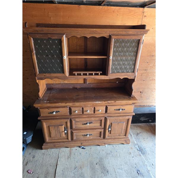 Buffet and hutch- 54" by 18" by 69"H
