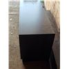 Image 7 : TV stand and rolling plastic cabinet- both have some damage on them - top loose on TV stand