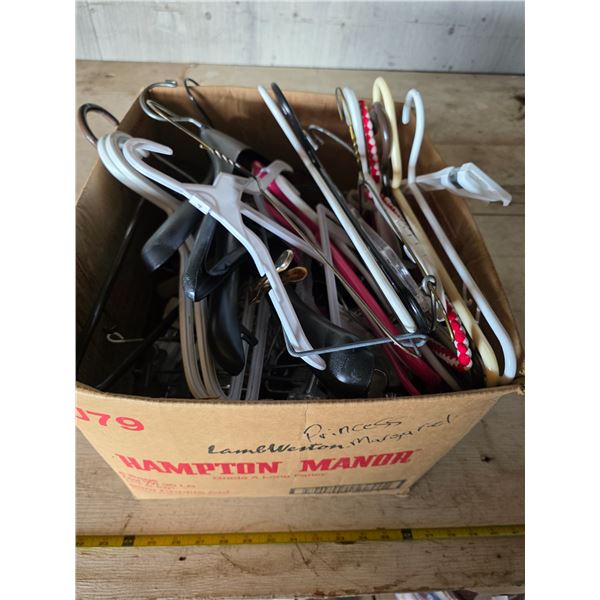 Lot of coat hangers