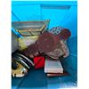Image 2 : Tub full of misc items- décor, vase