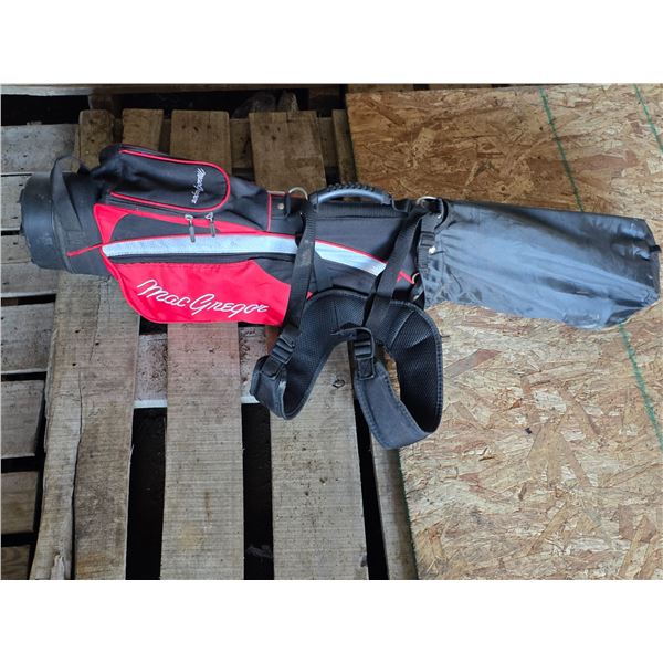 Mac gregor golf bag and clubs