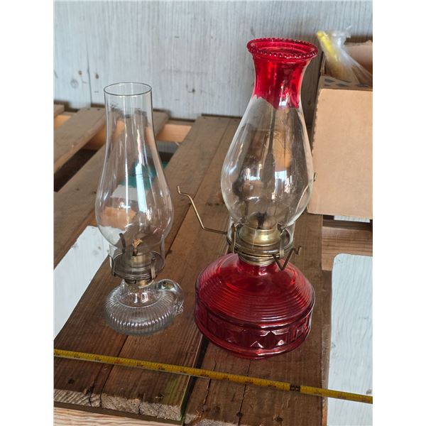 2 newer oil lamps