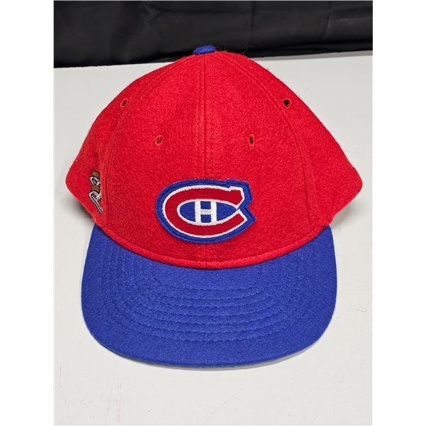 Vintage Montreal Canadiens “Habs” Wool Snapback Cap – Excellent Condition