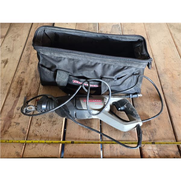 craftsman sawsall and bag- untested