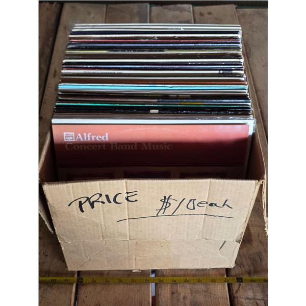 Box of various records