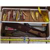 Image 2 : Tackle box with fishing gear and filiting knife