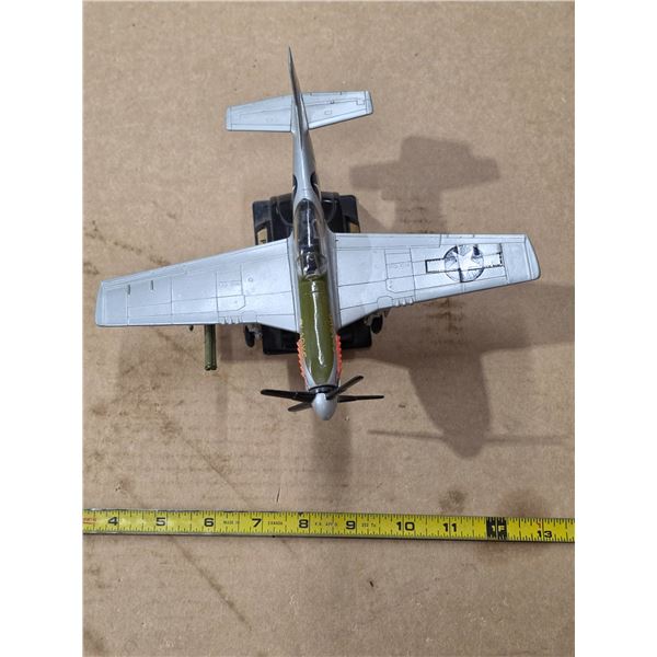 P51 mustang air plane model with stand