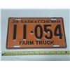 Image 1 : 1939 Saskatchewan License Plate. (Farm Truck)