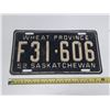 Image 1 : 1952 Saskatchewan License Plate. (Wheat Province)