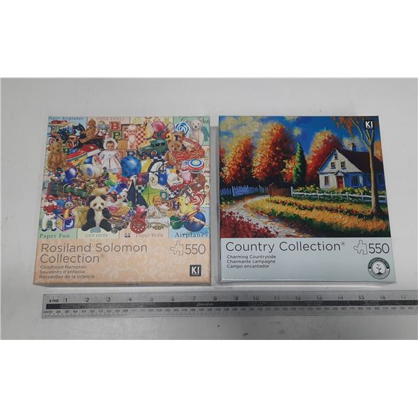 (2) 550 Pc Puzzles