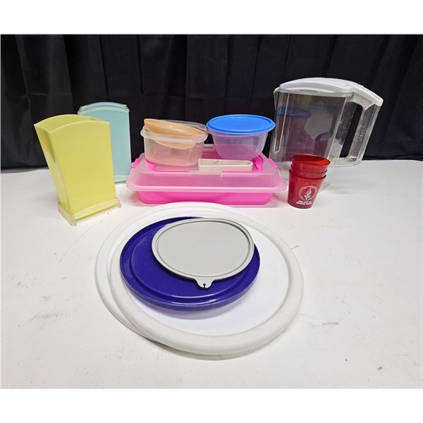 Assorted Plastic Kitchen Storage Lot