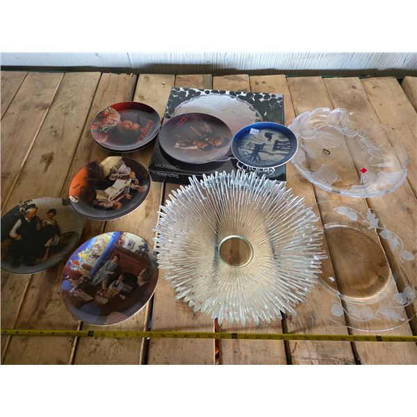 Lot of decorative plates and dishes