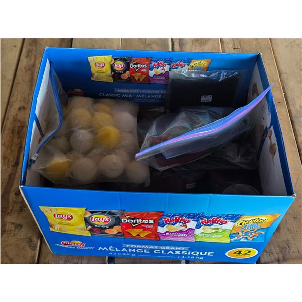 Box of misc items