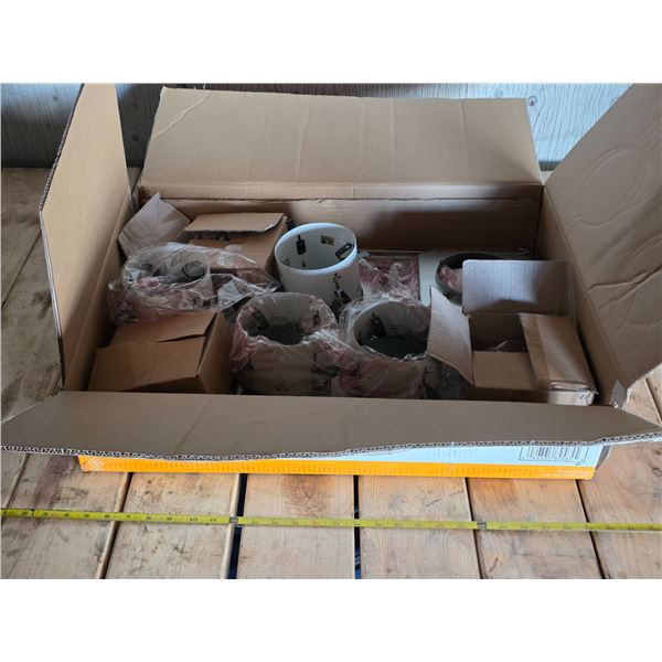 6 pack of 5" lighting fixtures