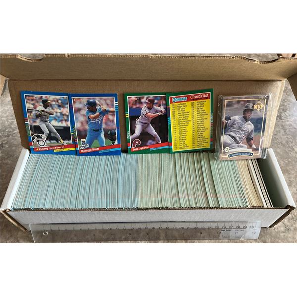 Donruss 1991 Baseball Cards. Almost complete set in order. 700ish of 770. A few duplicates thrown in