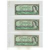 Image 1 : (6) 1954 Canada One Dollars.