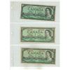 Image 3 : (6) 1954 Canada One Dollars.