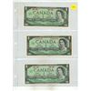 Image 1 : (3) 1967 Canada One Dollars. (Uncirculated)