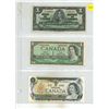 Image 1 : 1937, 1954, 1973 (Ucirculated) Canada One Dollars.