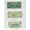 Image 2 : 1937, 1954, 1973 (Ucirculated) Canada One Dollars.