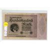 Image 1 : Germany – Weimar Republic. 1922 500,000 Mark Reichsbanknote. VF.