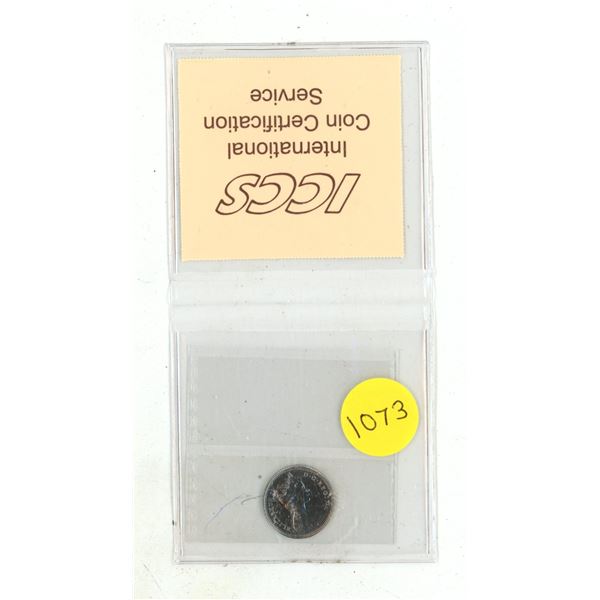1977 Canadian 10 Cents. ICCS graded and certified MS66 NBU (Non-Circulating Brilliant Uncirculated).