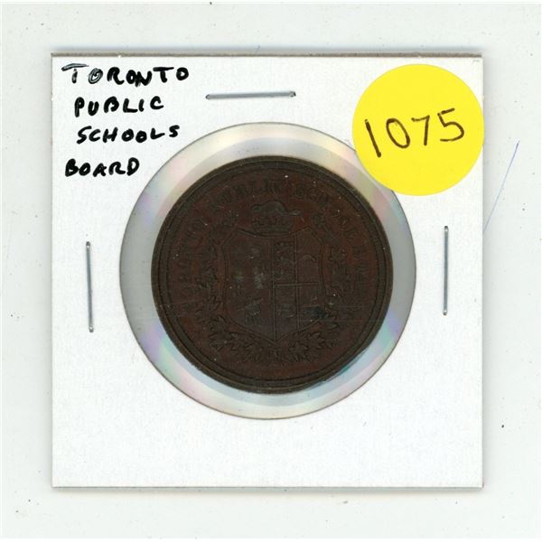 Toronto Public Schools Board 4 Years Good Conduct, Punctuality, Regularity and Diligence medal. Bron