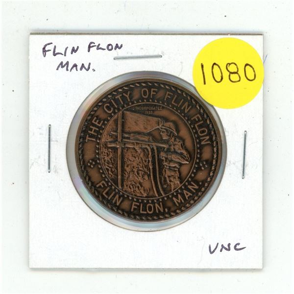Flin Flon Manitoba Souvenir Coin. Uncirculated.